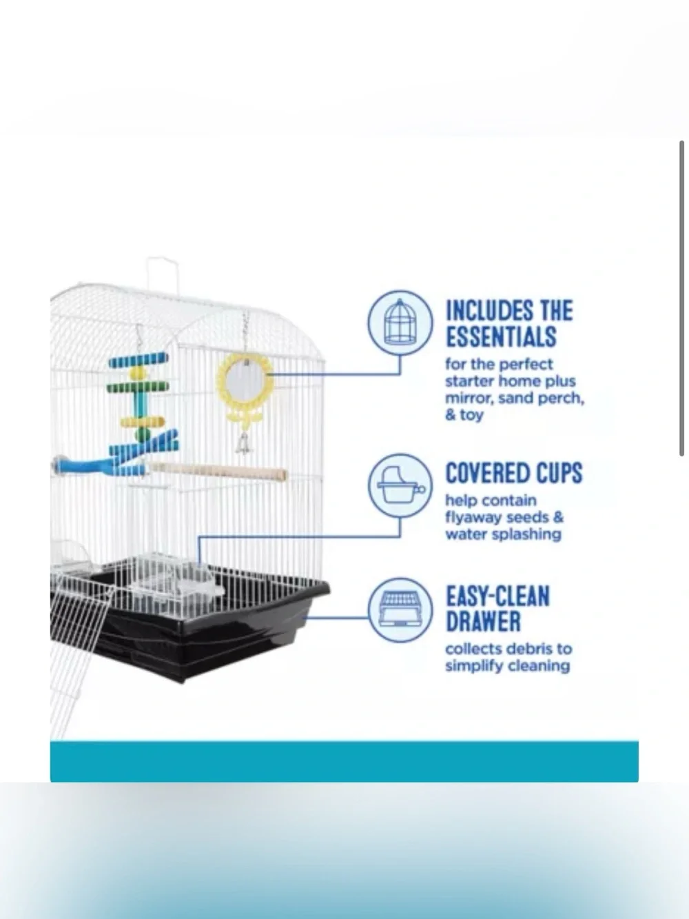 All Living Things® All-In-One Bird Cage